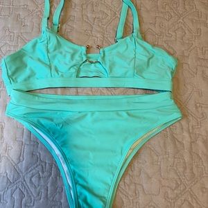 Teal swim suit